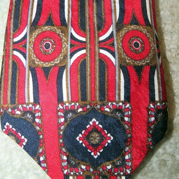 Lot 6 Silk Ties - Mezzo Matto/Bill Blass/Nautica/Bruno Rossi/Van Heusan/Britches - Picture 2 of 16